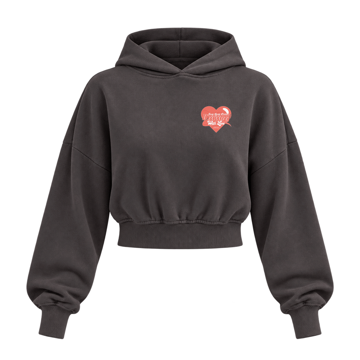 elegant love womens hoodie shadow front