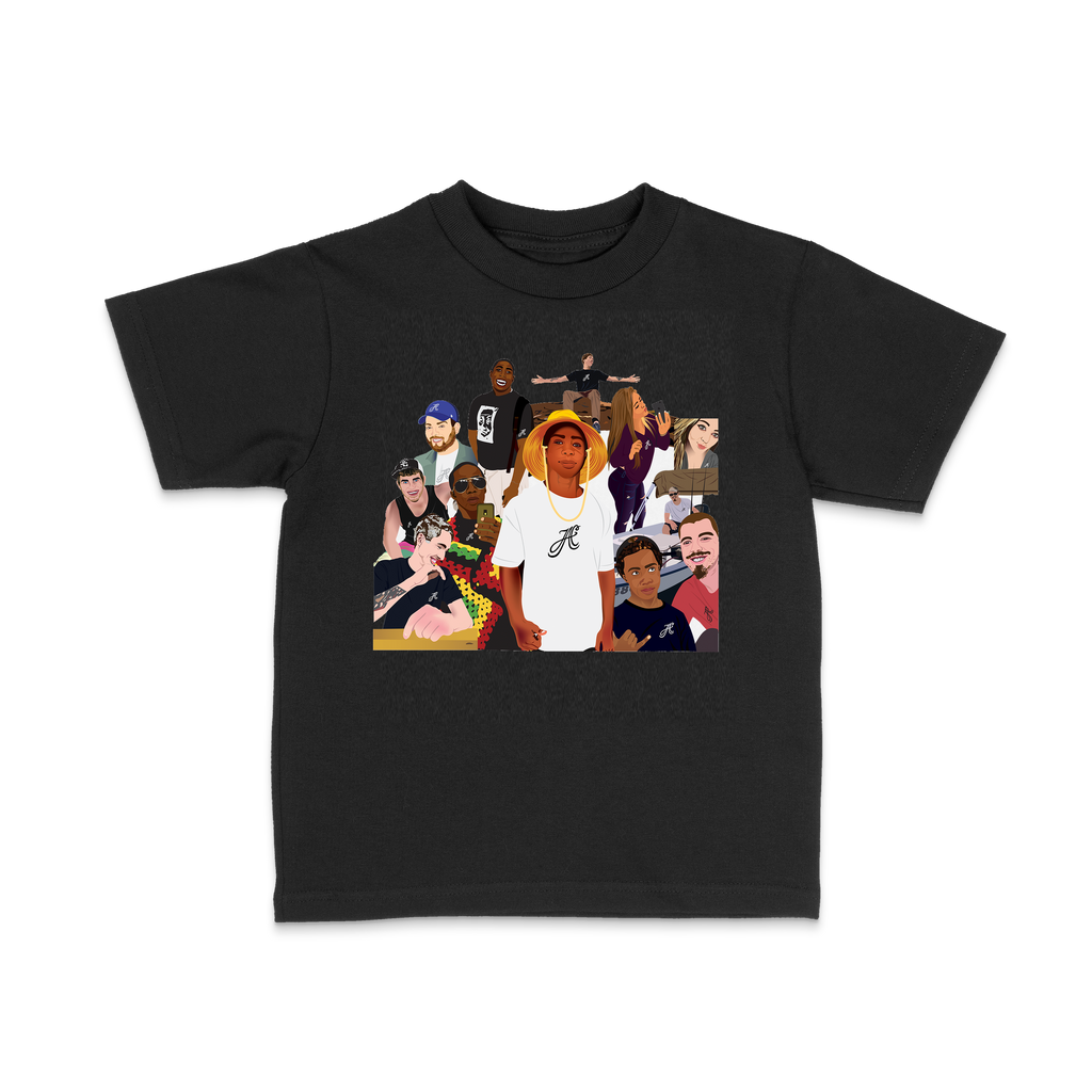 LEGACY 6.0 OZ KIDS TEE — black — front
