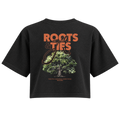 roots and ties womens crop black back