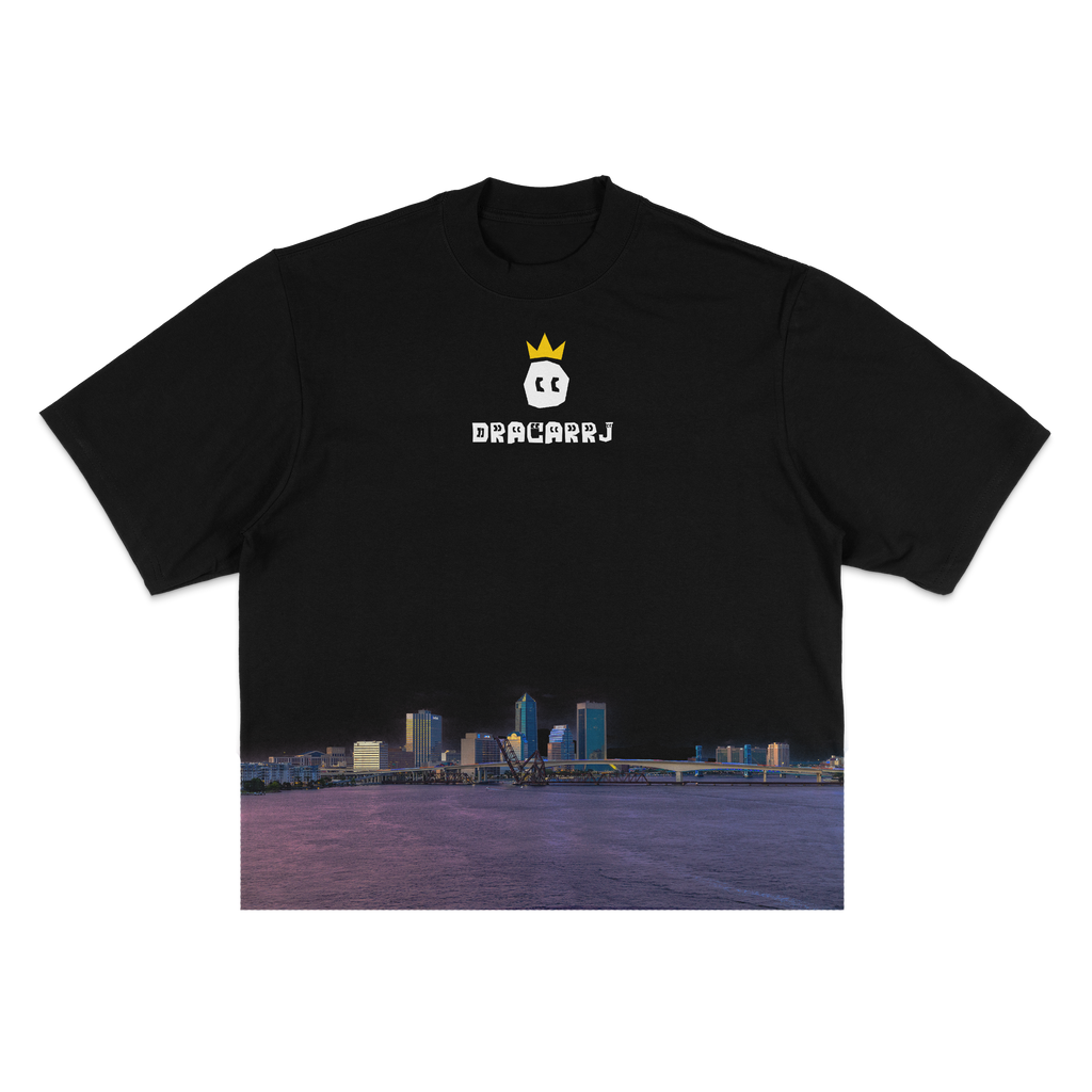 Dracarrj Scene Collection 7.5oz heavyweight tee in Black