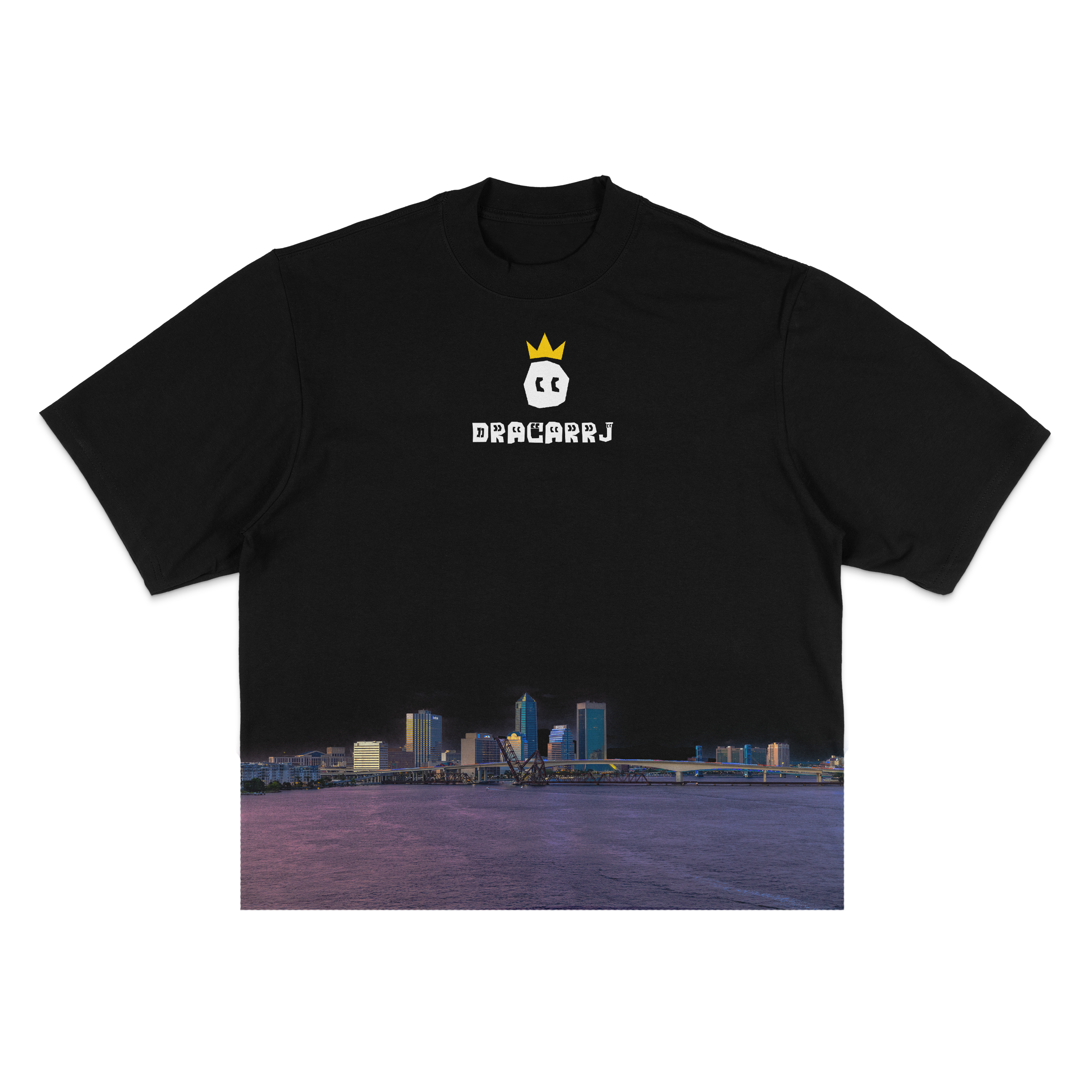 Dracarrj Scene Collection 7.5oz heavyweight tee in Black