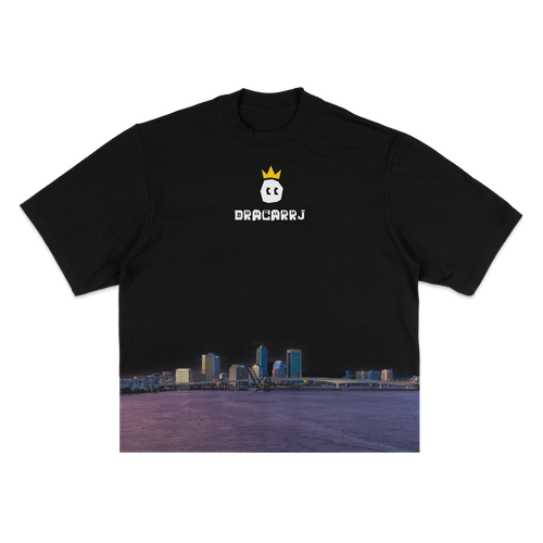 Dracarrj Scene Collection 7.5oz heavyweight tee in Black