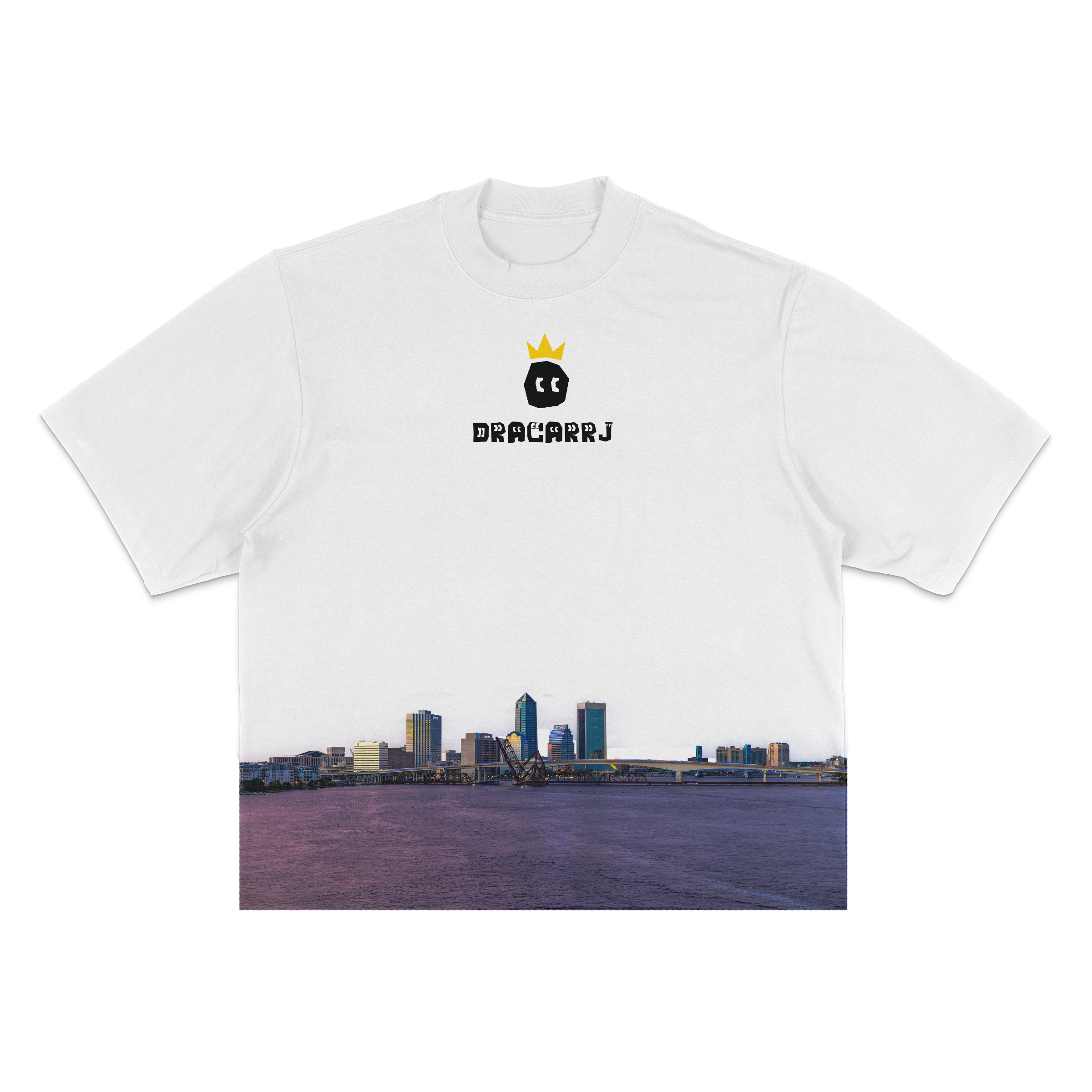 Dracarrj Scene Collection 7.5oz heavyweight tee in White