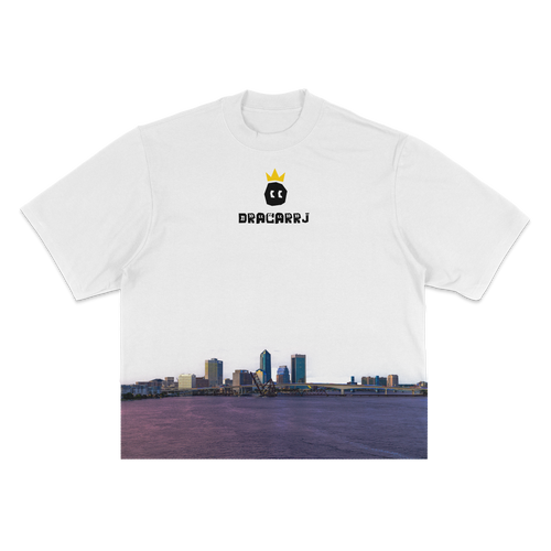 Dracarrj Scene Collection 7.5oz heavyweight tee in White