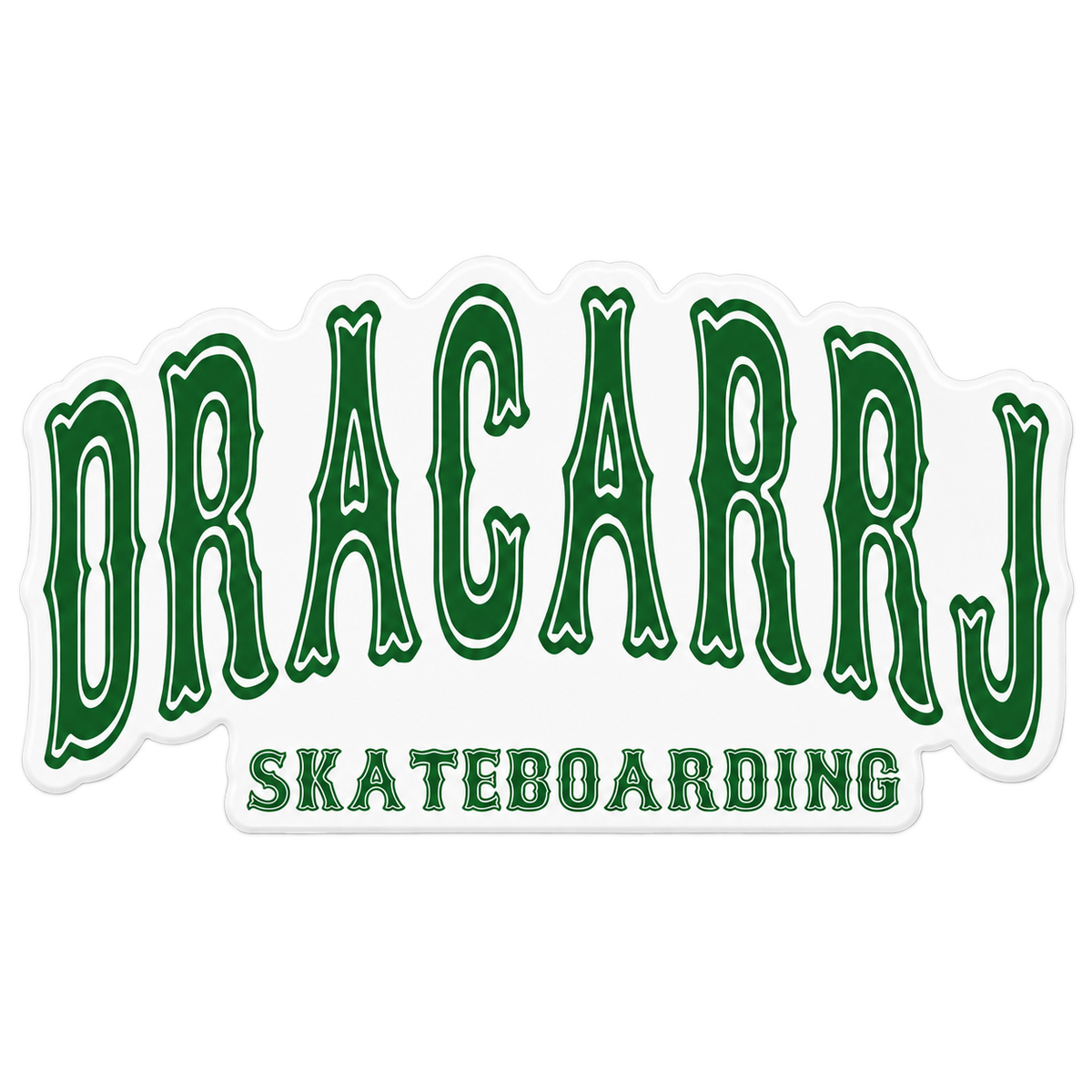 DRACARRJ SKATEBOARDING STICKER