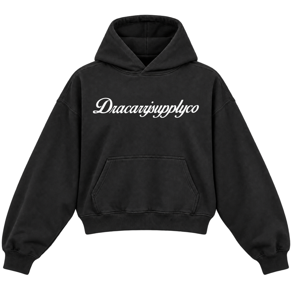 og text cropped hoodie black front